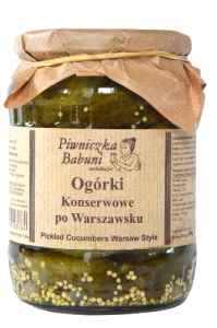 Ogóreczki konserwowe po Warszawsku - 720ml/670g