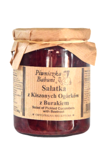 Sałatka z Kiszonych Ogórków z Burakiem - 540ml/500g